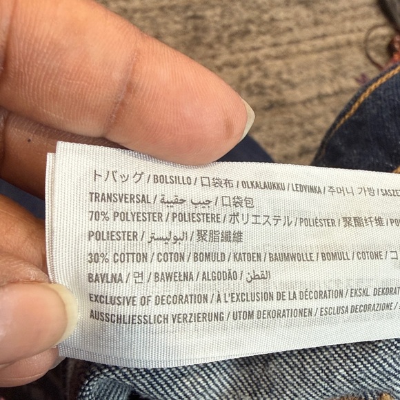 Abercrombie & Fitch women’s The 90s Relaxed high rise Dark Wash Jeans sz 27 - Picture 9 of 10